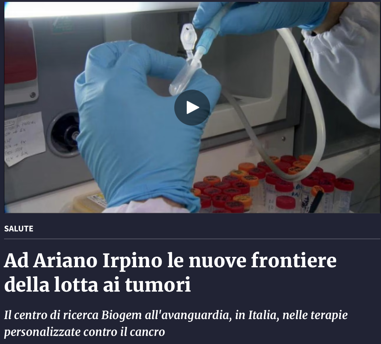Ad Ariano Irpino le nuove frontiere della lotta ai tumori